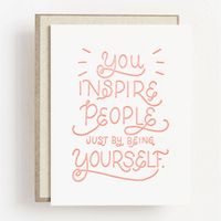 Inspire By Being Yourself Card