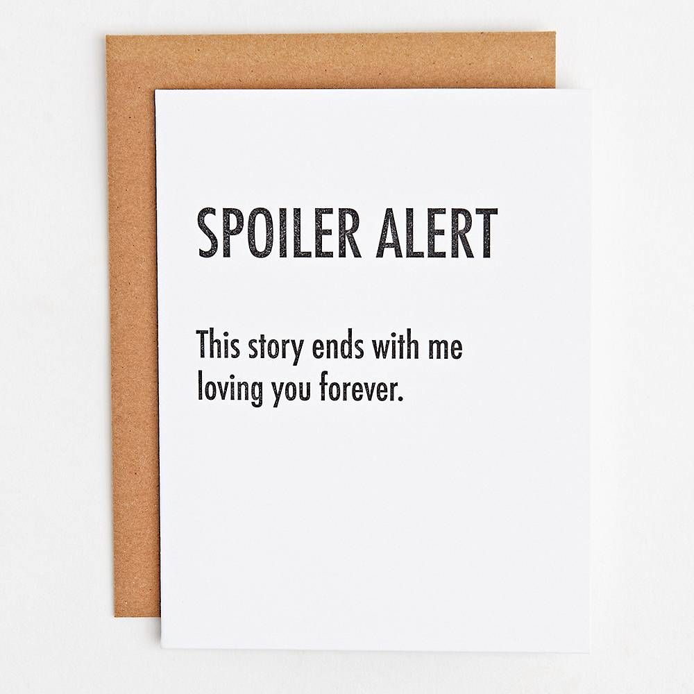 Spoiler Alert Greeting Card