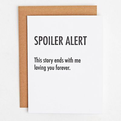 Spoiler Alert Greeting Card