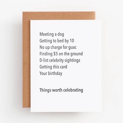 Things Worth Celebrating Birthday Card