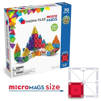 MAGNA-TILES microMAGS Deluxe Magnetic Construction Set