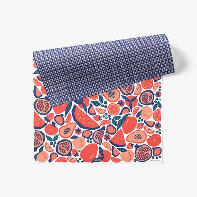 Citrus Picnic Double Sided Flat Wrap