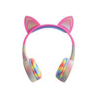 Cat Glitter Bluetooth Headphones