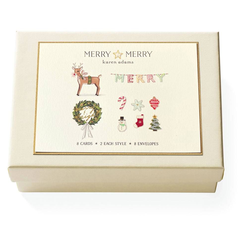 Merry Merry Luxe Holiday Card Set