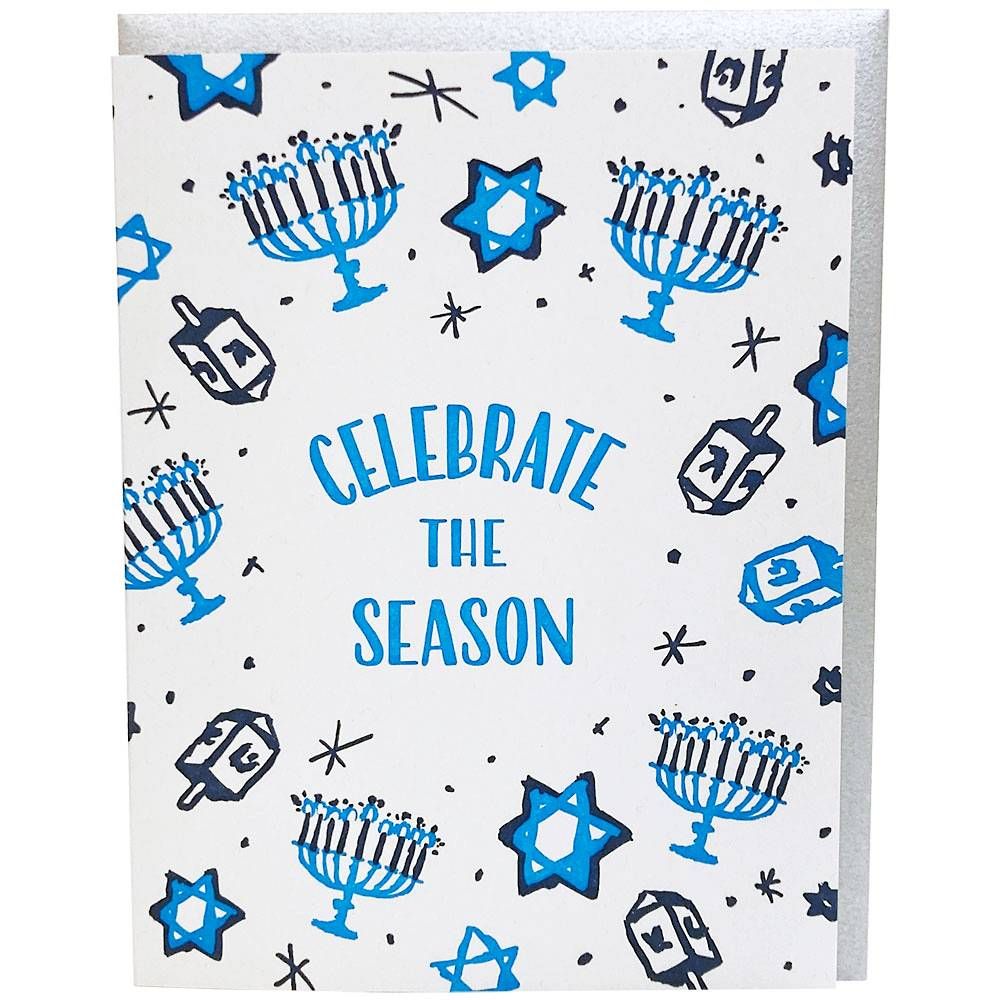 Celebrate The Season Hanukkah Card