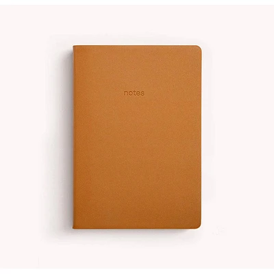 Tan A5 Vegan Leather Notebook