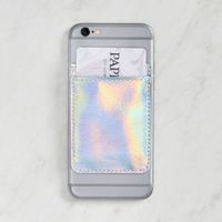 Iridescent Silver Phone Pocket