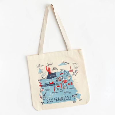 San Francisco Map Tote Bag