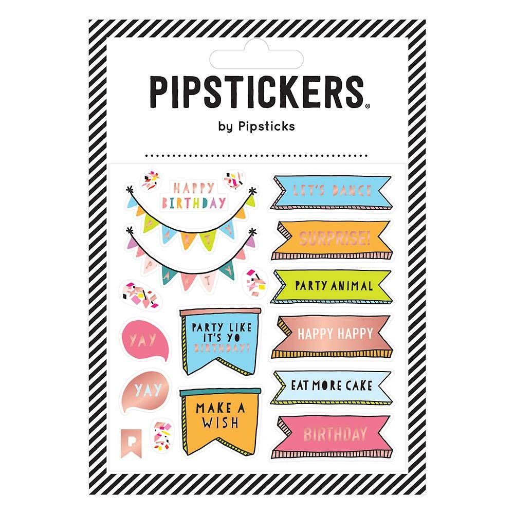 Pipsticks Let's Party Stickers