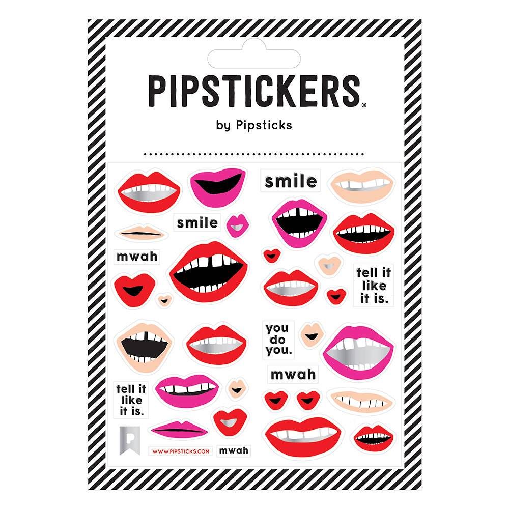 Pipsticks Lots of Lips Stickers