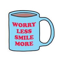 Pipsticks Smile Mug Vinyl Sticker