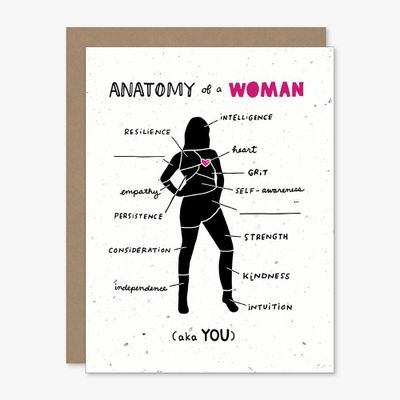 Anatomy Of A Woman Greeting Card
