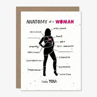 Anatomy Of A Woman Greeting Card