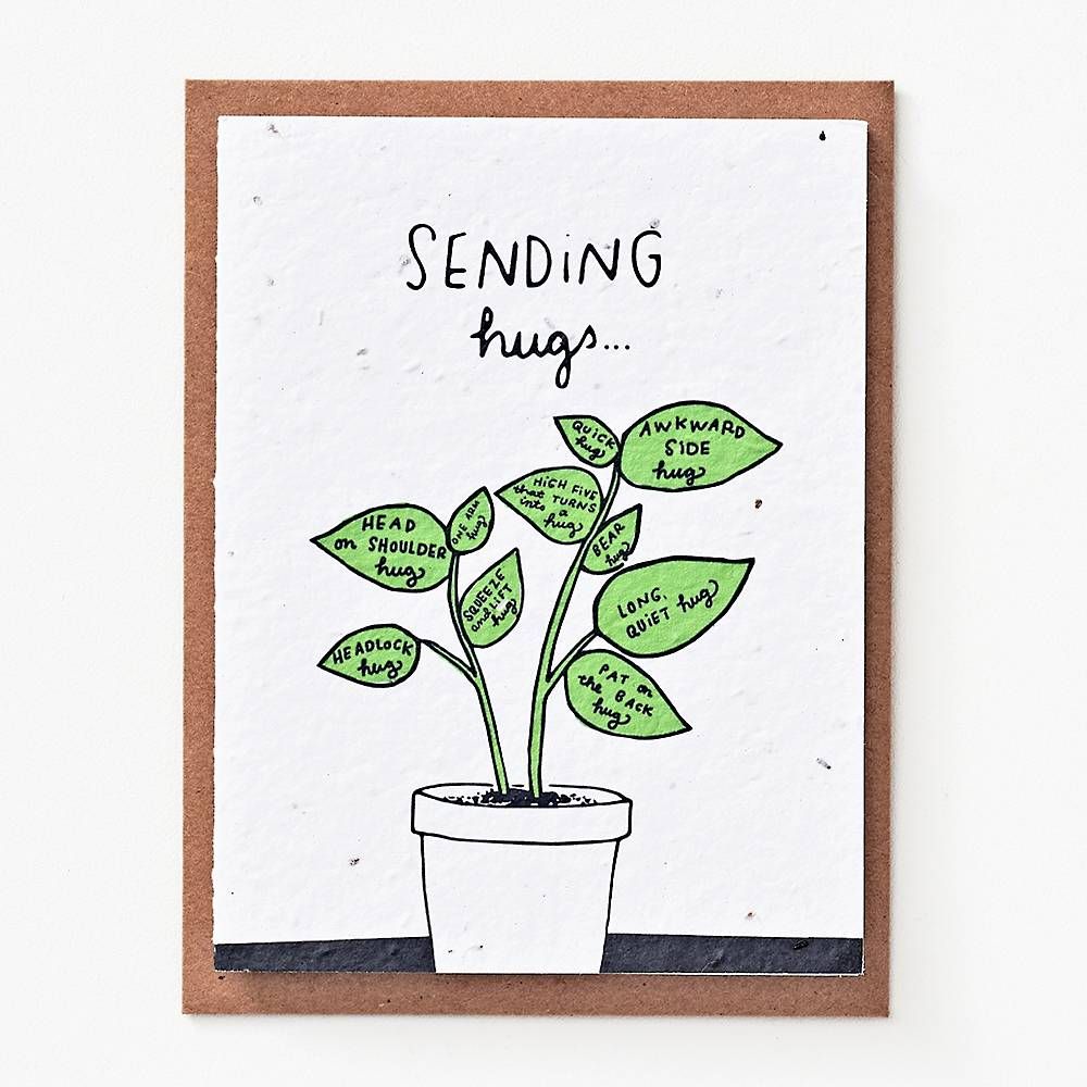 Sending Hugs Plantable Card