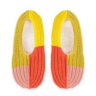 Golden Olive Rib Slippers