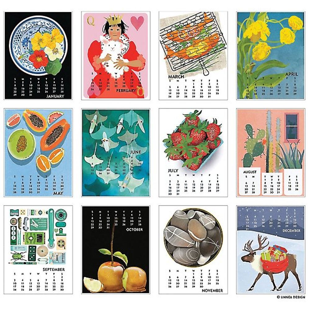 Paper Source 2023 Linnea Poster Calendar | Paper Source | Bethesda Row