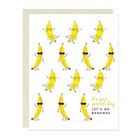 Let's Go Bananas Birthday Card