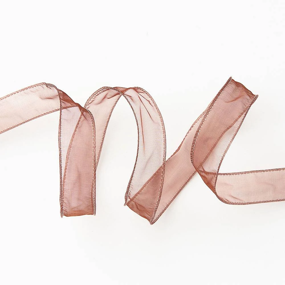 Copper Organdy Wired Ribbon