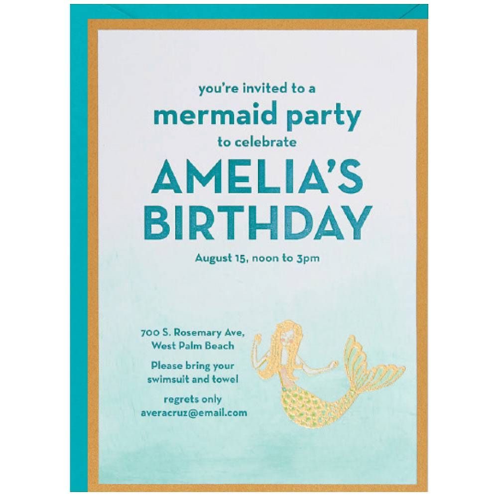 Mermaid Rubber Stamp