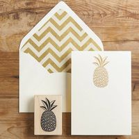 Pineapple Rubber Stamp