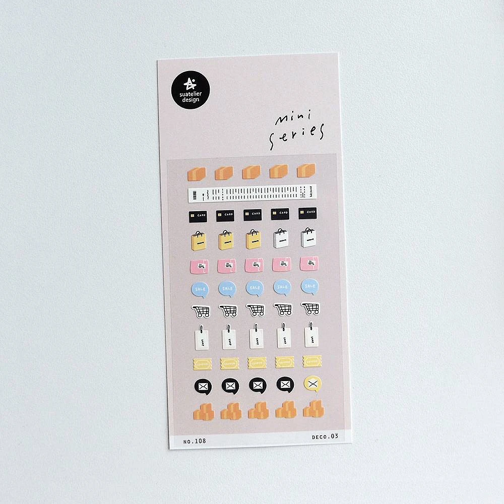 Suatelier Shopping Mini Series Stickers