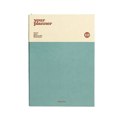 Blue Undated 12 Month Your Planner