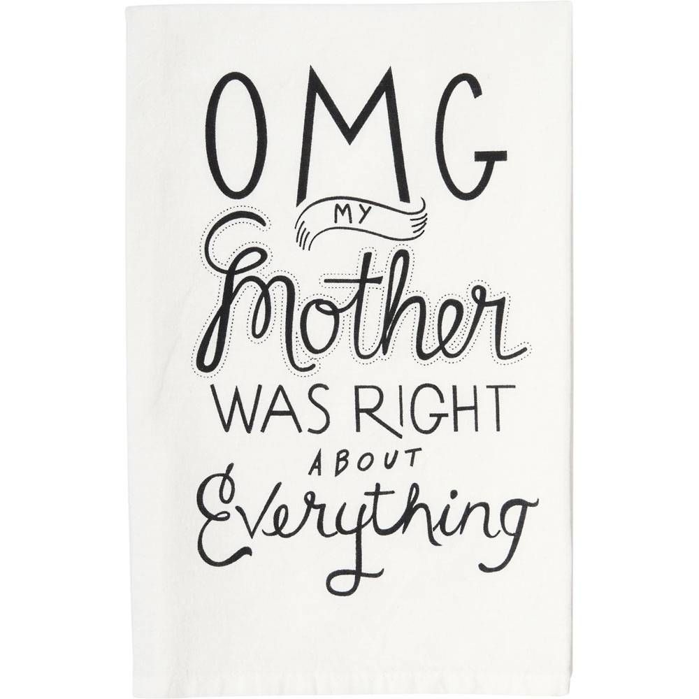 OMG Mom Tea Towel