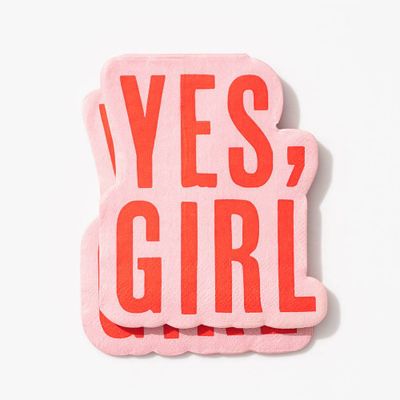 Yes, Girl Cocktail Napkin