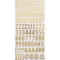 Thickers Gold Foam Letters