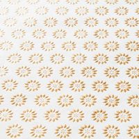 Gold Starburst Repeat on Cream Handmade Paper