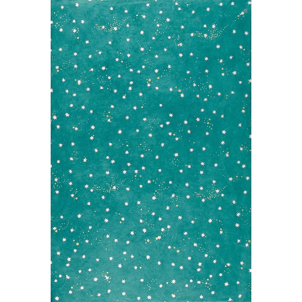 Silver Stars on Evening Night Handmade Paper