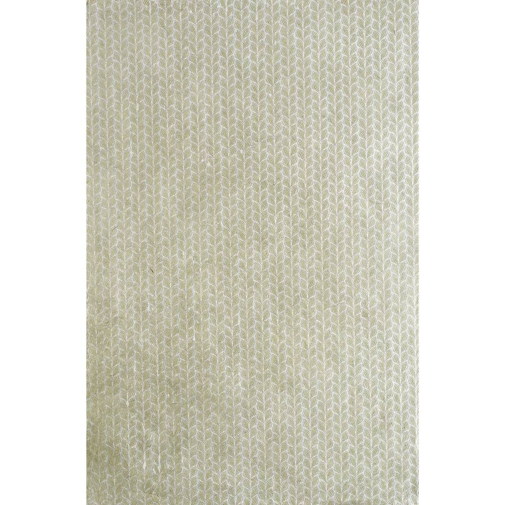 Herringbone Moss Leaves Silver Handmade Paper