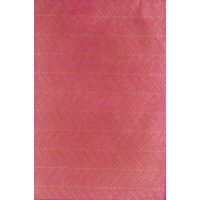 Gold Chevron Lines on Fuchsia Handmade Paper