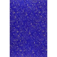 Gold Constellations on Cobalt Handmade Paper