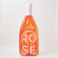 Rose Bottle Lie On Pool Float