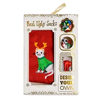 Real Ugly Sweater Cat Socks