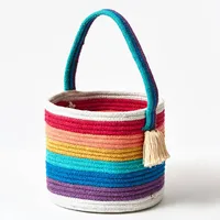 Rainbow Rope Easter Basket