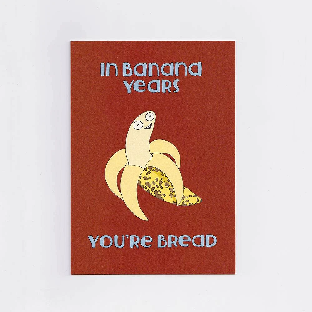 Banana Years Birthday Card