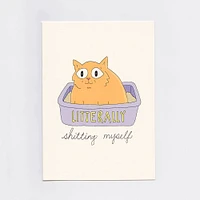 Litter Box Greeting Card