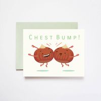 Chest Bump Congratulations Card