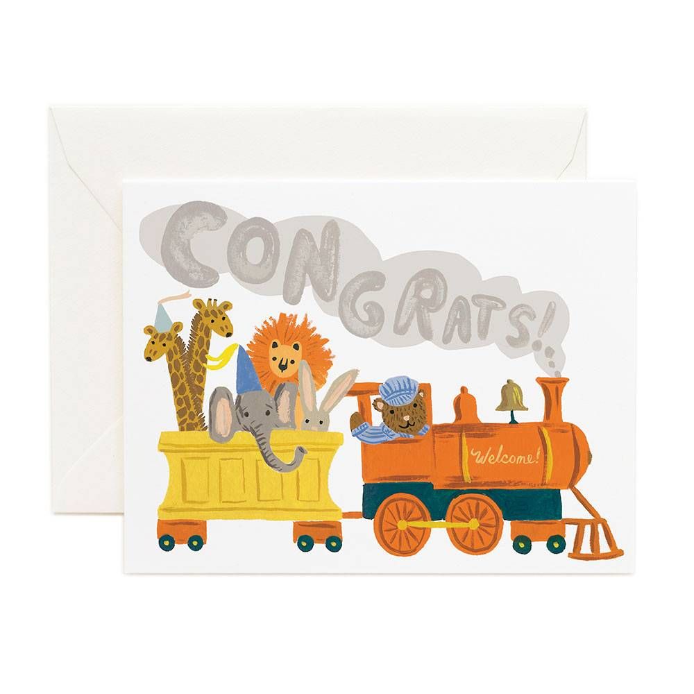 Little Engine Baby Card