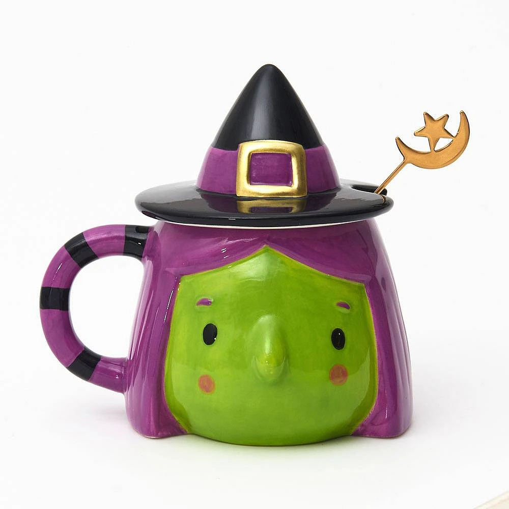 Witch Ceramic Lidded Mug