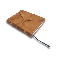 Handstitched Chestnut Suede Journal