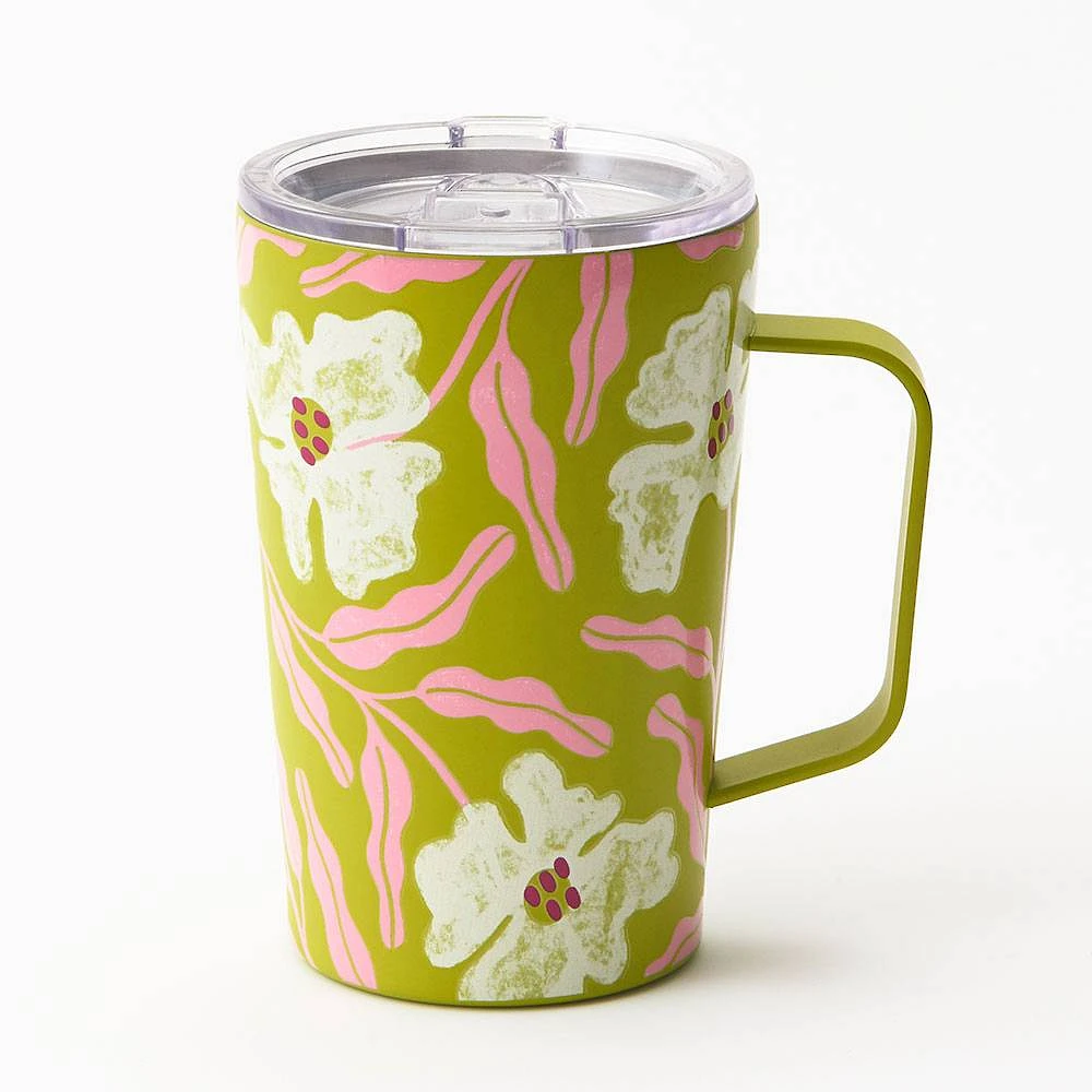 Funky Floral Travel Mug