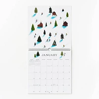 2025 Art Grid Wall Calendar