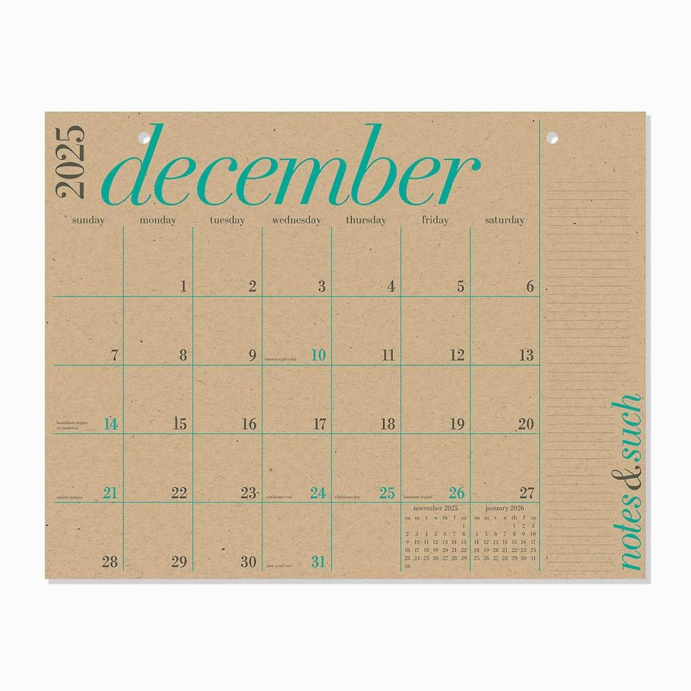 2025 Great Big Calendar
