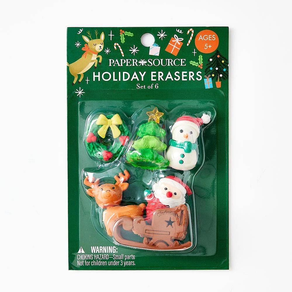 Holiday Eraser Set