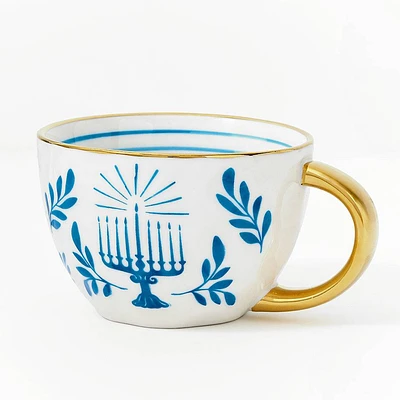 Hanukkah Handpainted Mug