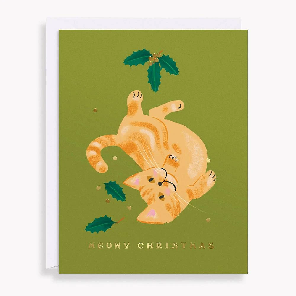Meowy Christmas Holiday Card Set
