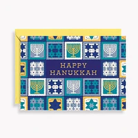 Crochet Squares Hanukkah Card Set